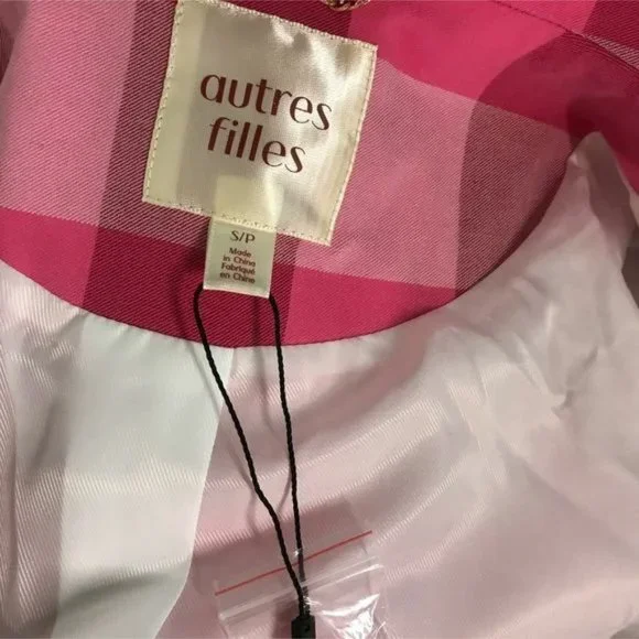 Pink plaid blazer - Picture 3 of 3